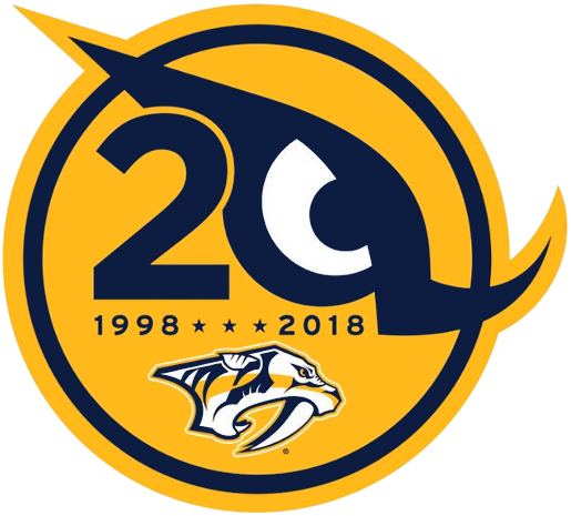 Nashville Predators 2018 Anniversary Logo t shirts iron on transfers